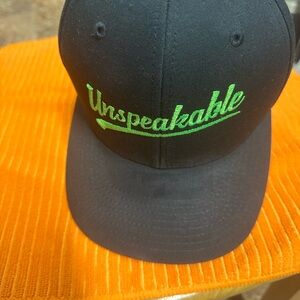 Port Authority Black Cap with Green Embroidery